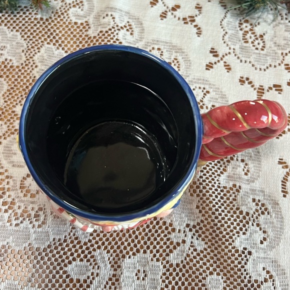 Vintage Fitz and Floyd Mug 1992 Christmas 3D Nutcracker Cup Hand Painted Large - Picture 4 of 9